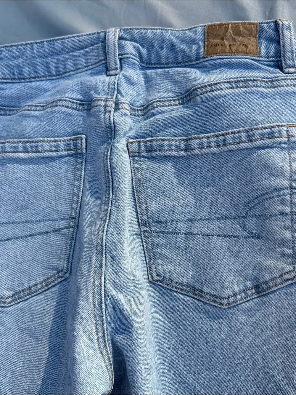 American Age Light Blue Straight-Leg Jeans